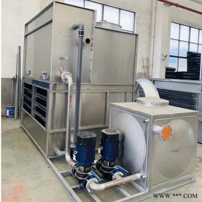 上海本研BY-BL-100T 闭式方型逆流冷却塔 超静音风机 可选配不锈钢水箱 水泵 配电箱