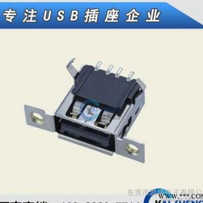 USB A母单层带螺丝孔图1