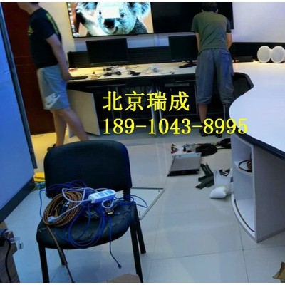 高端专业喷漆木面操作台 监控台工作台机柜 控制柜 豪华监控调度柜厂家图3