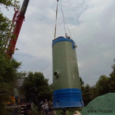 森和 预制一体化污水提升泵站玻璃钢机械缠绕高纤维雨水收集智能控制柜图3