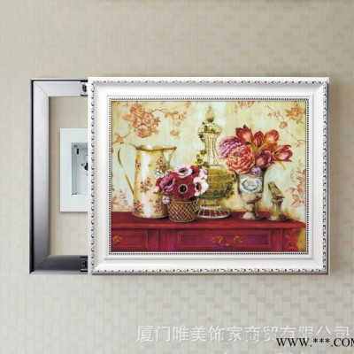 电表箱 配电箱装饰画 推拉电表箱画 遮挡配电箱画  工厂一件代发