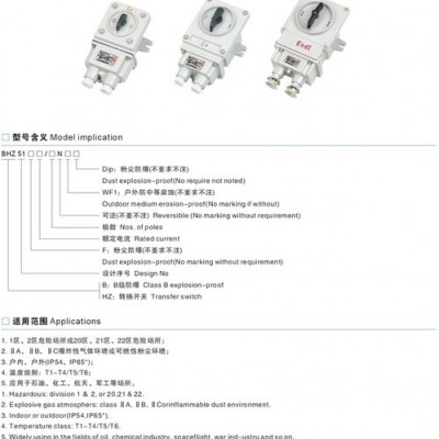 东北BHZ51-防爆转换开关高质量生产 防爆配电箱生产厂家图3