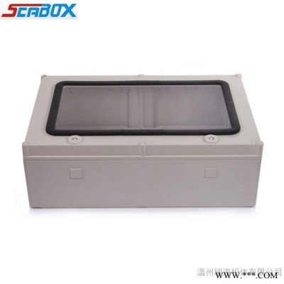 【SCABOX品牌】600*400*195mm户外PC透明防水配电箱 电源接线箱图3