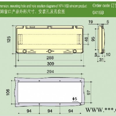 NHPNP-16B 配电箱上透视窗图2