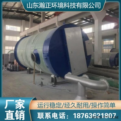园林灌溉一体化提升泵站 雨水提升泵站 一体化海水提升泵站发货 生活污水泵站  泵站控制柜 瀚正环境图2
