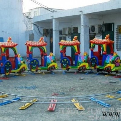轨道小火车轨道火车新款电瓶游乐设备广场轨道控制柜小火车厂家图3