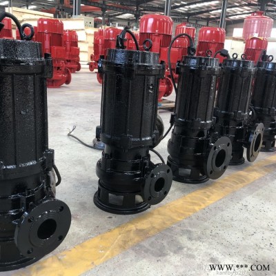 南方380V排污泵 2寸口径带搅刀抽水泵1.5KW配套控制柜带浮球厂家批发图2