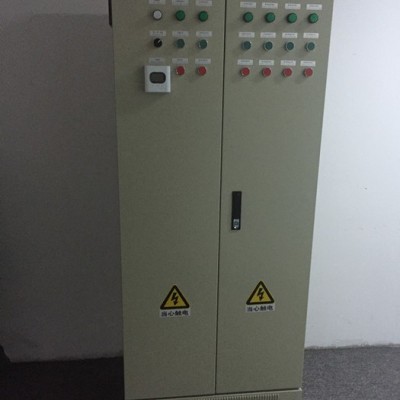 led屏幕含PLC远程上电智能配电柜延时断开控制柜分段延时闭合开关双开门配电箱  空开成套配电箱找诚鑫达电气三相380V图2