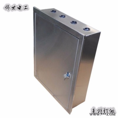 诸兴电气室内 嵌墙式不锈钢配电箱暗装布线箱开关箱**支持定做400*300*160