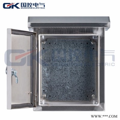 QK（电气）不锈钢户外配电箱 户外防雨箱 安防监控箱 强电箱 布线箱 250*320*150B型