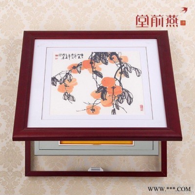 中式现代配电箱电表箱装饰画电盒电闸挂画现代简约液压杆遮挡壁画图2