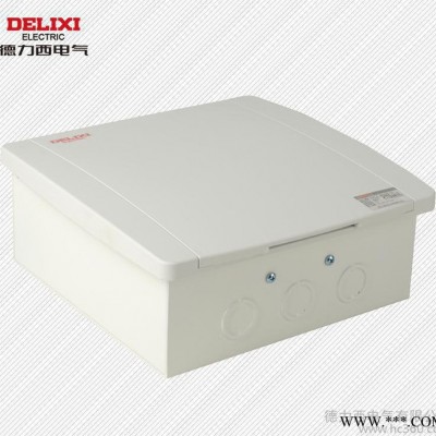 包邮德力西  强电箱 布线箱 配电箱 断路器开关箱 8回路暗装 白色图3