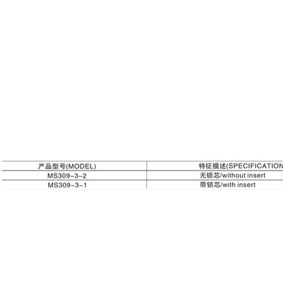 MS309-3-2工业柜门锁 电器柜门锁 配电箱门锁 开关柜锁图5