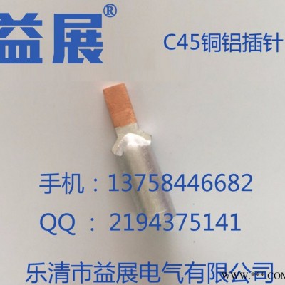 C45铜铝漏电保护插针 配电箱用C45-25平方空开铜铝插针 接线端子尺寸-乐清益展电气供应图5