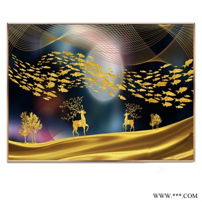 电表箱装饰画免打孔遮挡箱简约抽象晶瓷画北欧竖款竖版客厅多功能配电箱图2
