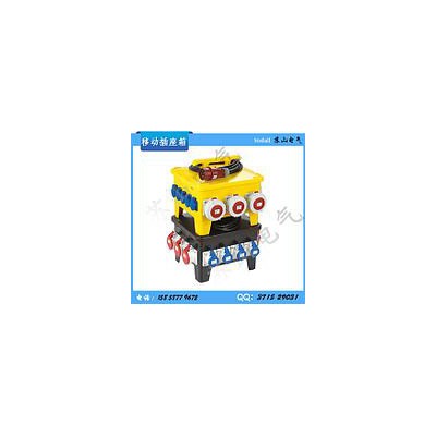 24位手提式移动插座配电箱 塑料组合插座箱 照明配电IP65防水工业电源防水插座箱图2
