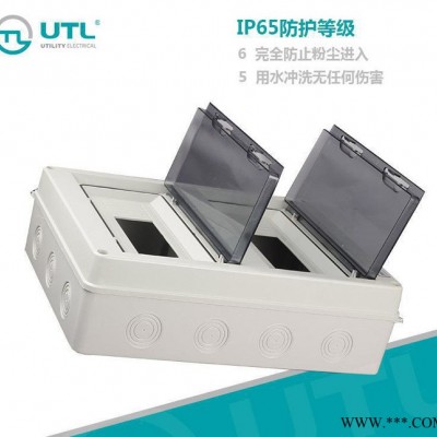 HT-24回路防水开关盒 塑料透明盖空开箱 模数化插座箱配电箱图3