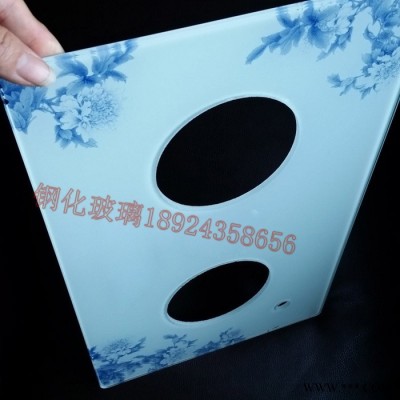 专业供应电器面板玻璃钢化玻璃钻孔玻璃电器控制开关玻璃图2
