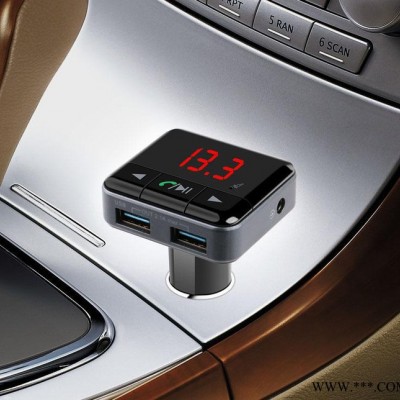 车载mp3 蓝牙播放器 汽车FM发射插卡双USB充电器 APP控制 BC12B图2