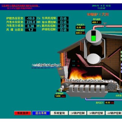 锅炉自动化控制系统  DCS PLC  变频器  控制柜   自动化 软启动 布袋除尘 脱硫脱硝图2