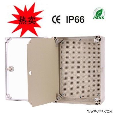 400*300*160mm 防水配电箱带中门塑料箱 透明盖接图2
