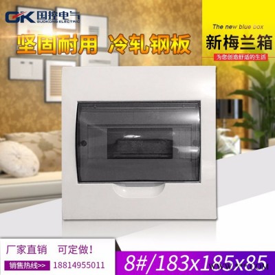 家用梅兰箱暗装照明配电箱PZ30 8位回路铁底塑面强电 空开接线盒 PZ30 8回路 PZ30梅兰箱暗装 8回路图6