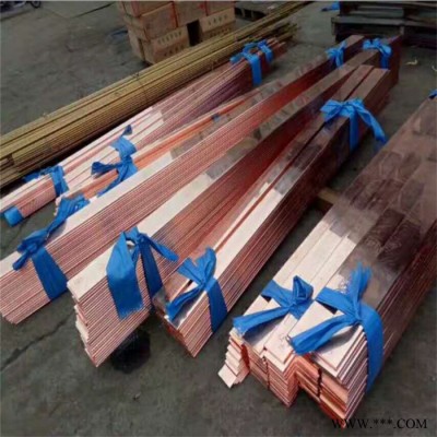 现货99%纯铜高导电T2紫铜棒 紫铜排1.0mm-55mm规格齐全电极专用紫铜棒 电控柜配电箱接电接地母排 可零切拿样图3