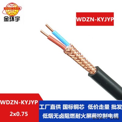 金环宇 深圳低烟无卤阻燃耐火电缆WDZN-KYJYP 2X0.75 屏蔽控制电缆图3