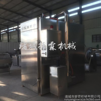猪牛肉干肉粒全自动烟熏烘干炉   肉类熏肉烘干机厂家图5