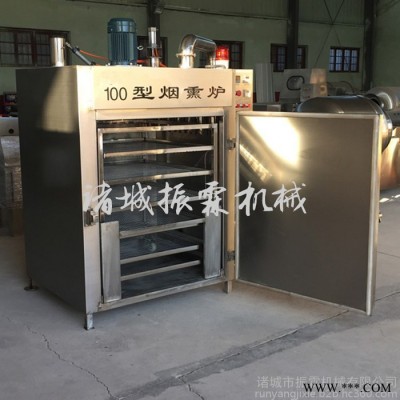 猪牛肉干肉粒全自动烟熏烘干炉   肉类熏肉烘干机厂家图8