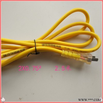 临沂专业生产销售电动工具耐磨防冻防水黄电源线二插头2.5米 2*0.75图6