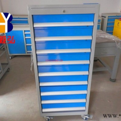 重型工具柜 移动工具柜 钳工工具柜 10抽防暴工具柜现货 汽修工具车多功能抽屉式移动工具柜加厚铁皮双开五金推车图4