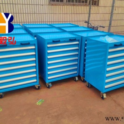 重型工具柜 移动工具柜 钳工工具柜 10抽防暴工具柜现货 汽修工具车多功能抽屉式移动工具柜加厚铁皮双开五金推车图7