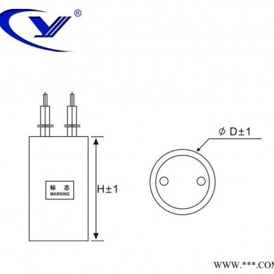 纯源【厂家批发】伸缩门 圆柱形 电动工具电容器定制 CBB60 6uF 450VAC图3