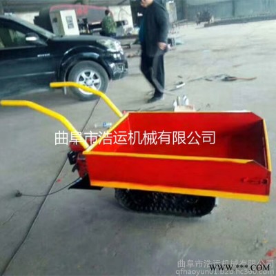 曲阜浩运批发室内装修可用小型电动工具车 轻便灵活加厚材质养殖出粪车
