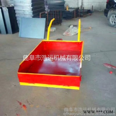 曲阜浩运批发室内装修可用小型电动工具车 轻便灵活加厚材质养殖出粪车图5