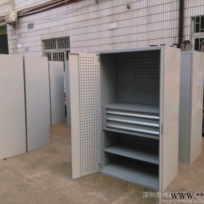 博毅弘车间工具柜_重型车间工具柜五金储物柜铁皮柜带挂板工具柜图1