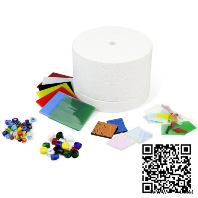 乐铭鑫1707021-6 DIY工具大窑炉6件套装熔玻璃饰品五金制品厂白色微波首饰热熔窑炉配件图2