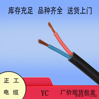 电缆 橡套电缆 2芯YC2X120橡套铜芯软电缆 电线电缆图1
