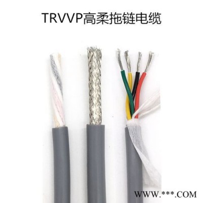 易初 TRVVP柔性屏蔽电缆，柔性电缆生产厂家，柔性耐弯曲拖链电缆，易初厂家供应直销图1