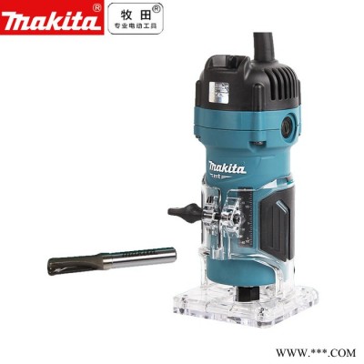 makita牧田修边机 M3700B雕刻机 铝塑板开槽机 木工多功能电铣机 电动工具 铝塑板开槽机 木工多功能电铣机图2