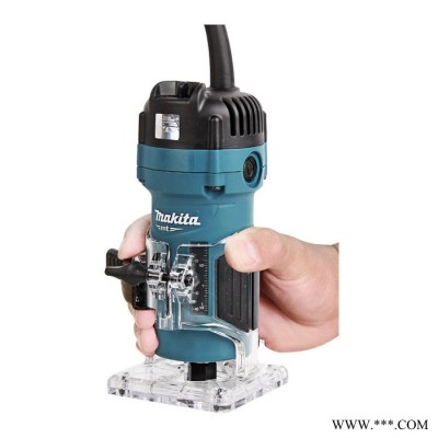 makita牧田修边机 M3700B雕刻机 铝塑板开槽机 木工多功能电铣机 电动工具 铝塑板开槽机 木工多功能电铣机图6