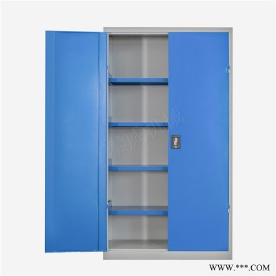 重型五金置物柜 双开门大工具柜 双开门四层板工具柜 用于物品整理摆放图2