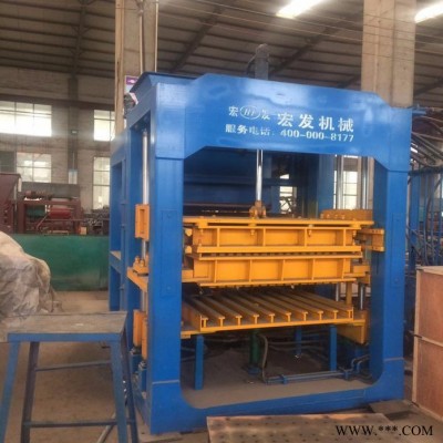 山东宏发砖机QT4-15C彩砖机 砌块成型机  压力机.空心砖机产量