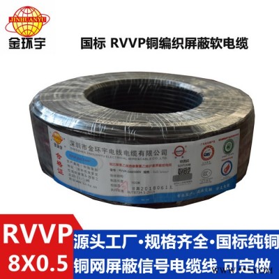 供应金环宇电缆，铜屏蔽软电缆，RVVP 8*0.5，电缆 RVVP 多芯屏蔽软电缆图2