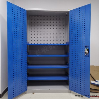 重型五金置物柜 重型工具柜 双开门带内挂板工具柜 适用于工厂车间物品归纳整理
