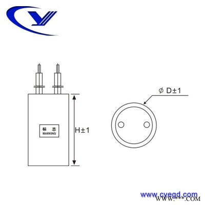纯源【厂家批发】打包机 榨汁机 电动工具电容器定制 CBB60 50uF/450V.AC图3