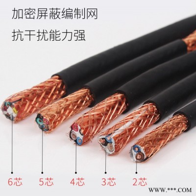 供应金环宇电缆，铜屏蔽软电缆，RVVP 7*0.5，国标电缆线 RVVP 多芯屏蔽软电缆图5