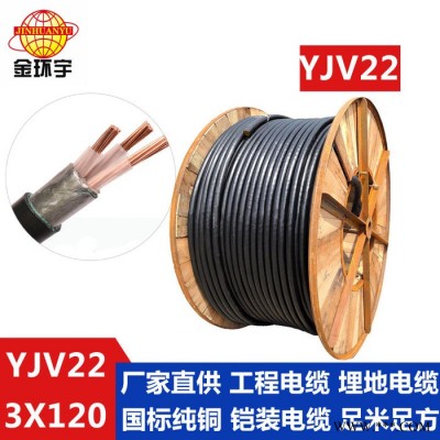 金环宇电线电缆铠装电缆YJV22 3*120深圳YJV22电缆电力电缆图1