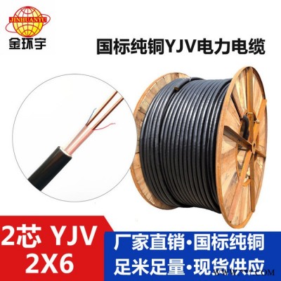 供应金环宇电缆，交联聚乙烯绝缘电缆，YJV 2*6，广东省电缆厂家 YJV系列中低压交联电缆图2